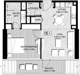 1 Bed 721 Sq. Ft. Apartment in Continental Marina Living
