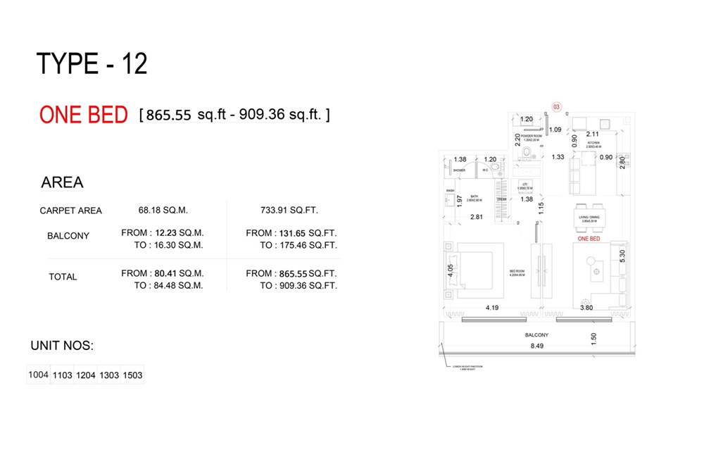1 Bed 909 Sq. Ft. Apartment in Crystal Bay Vue