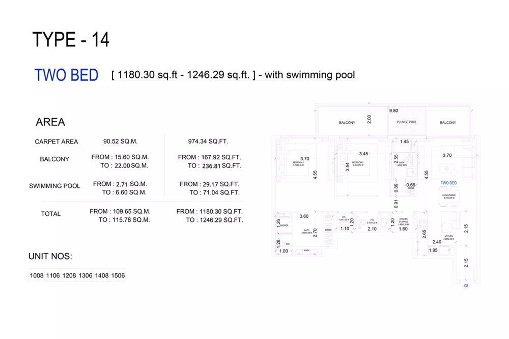 2 Beds 1246 Sq. Ft. Apartment in Crystal Bay Vue