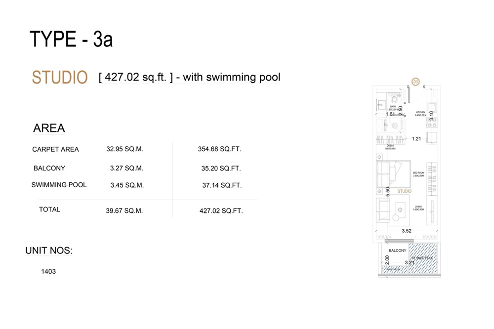 427 Sq. Ft. Studio in Crystal Bay Vue