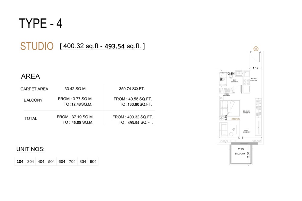 493 Sq. Ft. Studio in Crystal Bay Vue