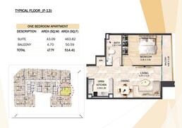 1 Bed 514 Sq. Ft. Apartment in VHS Crystal Tower