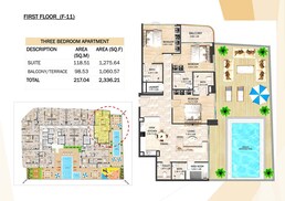 3 Beds 2336 Sq. Ft. Apartment in VHS Crystal Tower