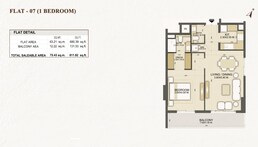 1 Bed 811 Sq. Ft. Apartment in Dalmore Tower