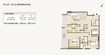 Dalmore Tower 2 Beds Layout