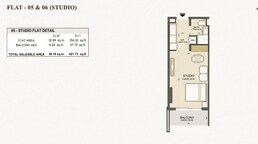421 Sq. Ft. Studio in Dalmore Tower