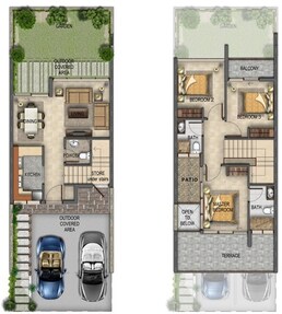 3 Beds 1721 Sq. Ft. Apartment in Damac Akoya Fresh