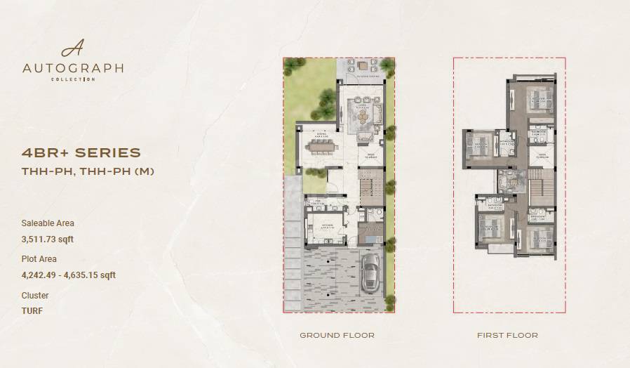 4 Beds 3512 Sq. Ft. Villa in Damac Autograph Collection