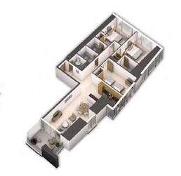 3 Beds 1686 Sq. Ft. Apartment in Damac Aykon Heights