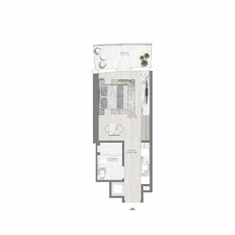 401 Sq. Ft. Studio in Damac Canal Crown