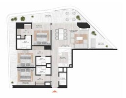 3 Beds 1770 Sq. Ft. Apartment in Damac Coral Reef