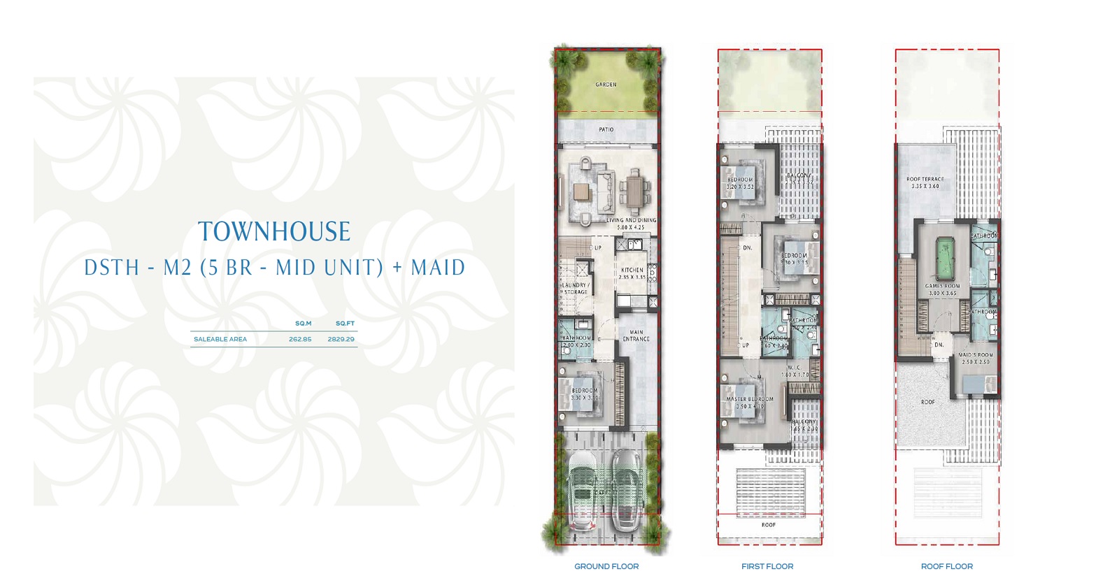 5 Beds 2829 Sq. Ft. Townhouse in Damac Cuba
