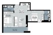 Damac Golf Vita 2 Beds Layout