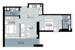 2 Beds 700 Sq. Ft. Apartment in Damac Golf Vita