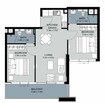 Damac Golf Vita 2 Beds Layout
