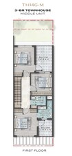 Damac Ivory 3 Beds Layout