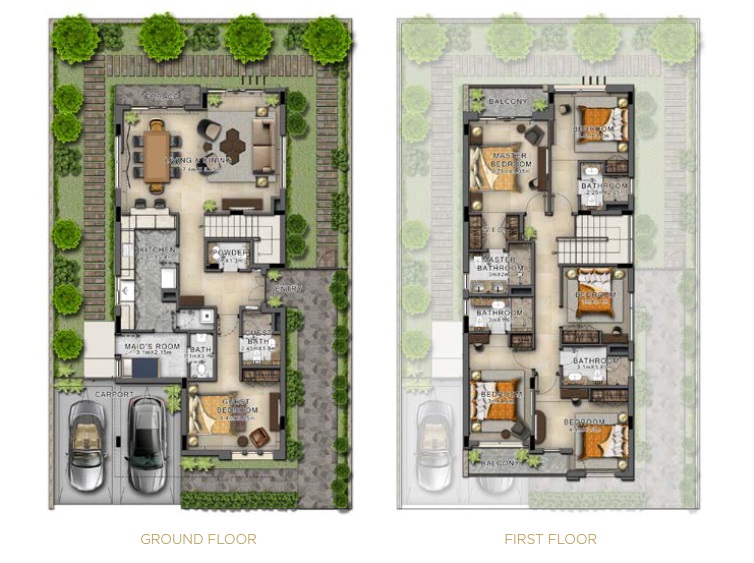 6 Beds 3240 Sq. Ft. Villa in Damac Just Cavalli