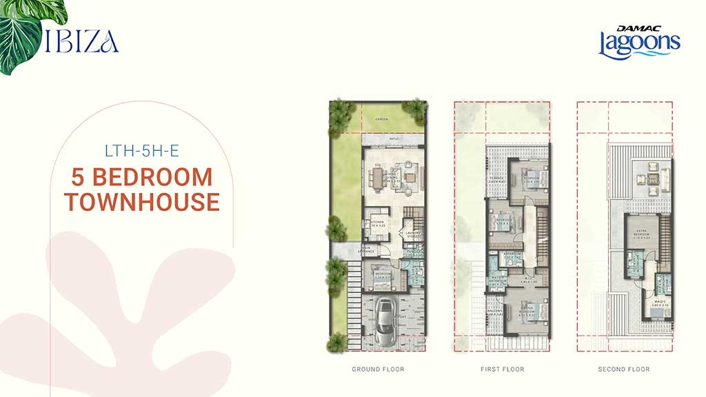 5 Beds 3398 Sq. Ft. Townhouse in Damac Lagoons Ibiza