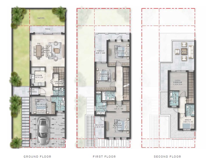 DAMAC Lagoons Malta 5 Beds Layout