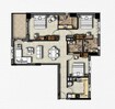 Damac Maison Majestine 3 Beds Layout