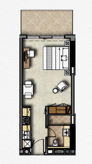 Damac Maison Majestine Studio Layout