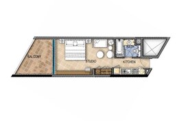 373 Sq. Ft. Studio in Damac Maison Prive