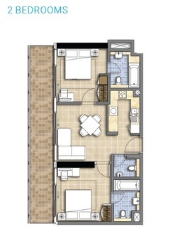 2 Beds 892 Sq. Ft. Apartment in Damac Merano