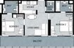 Damac Merano 2 Beds Layout