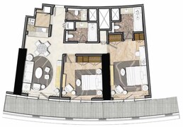 2 Beds 1466 Sq. Ft. Apartment in Damac Paramount Tower