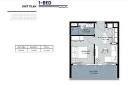 1 Bed 472 Sq. Ft. Apartment in Damac Reva Residences