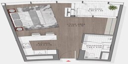 370 Sq. Ft. Studio in Damac Safa Two