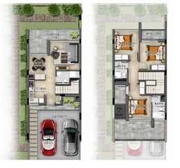 3 Beds 1732 Sq. Ft. Townhouse in Damac Sahara Villas