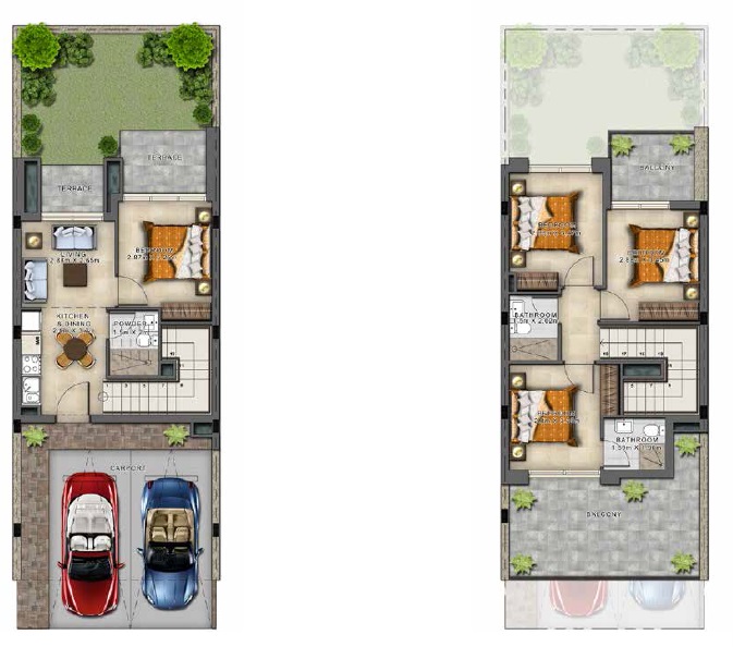 4 Beds 1782 Sq. Ft. Townhouse in Damac Sahara Villas