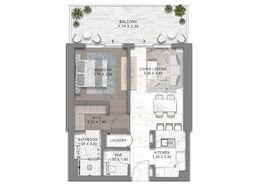 1 Bed 776 Sq. Ft. Apartment in Damac Seacrest