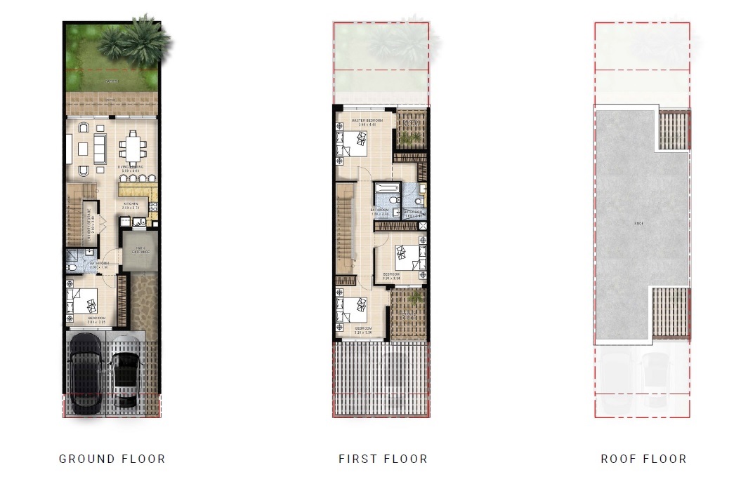 Damac The Legends 4 Beds Layout