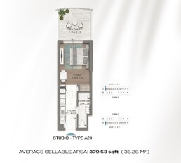 380 Sq. Ft. Studio in Damac Valencia