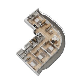 4 Beds 2104 Sq. Ft. Apartment in Damac Volta