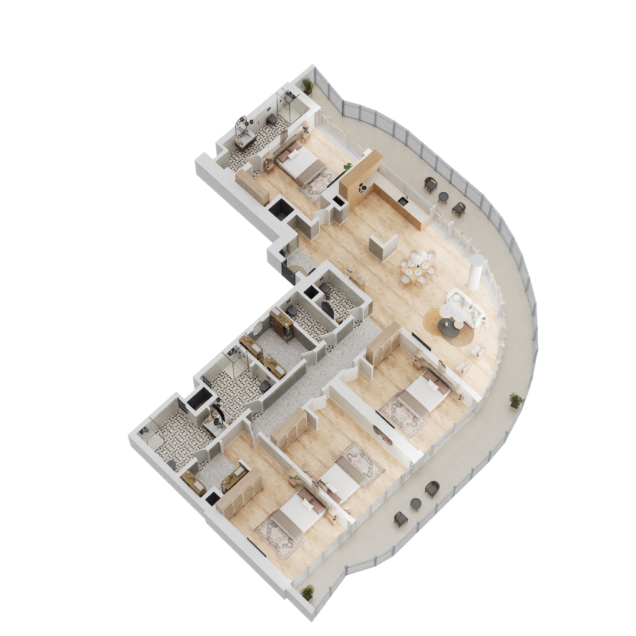 4 Beds 2167 Sq. Ft. Apartment in Damac Volta