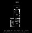 Dania by Deyaar 1 Bed Layout