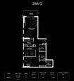 Dania by Deyaar 2 Beds Layout