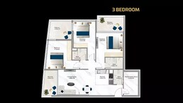 3 Beds 1320 Sq. Ft. Apartment in Danube Aspirz