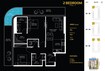 Danube Bayz 101 2 Beds Layout