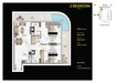 Danube Bayz 102 2 Beds Layout