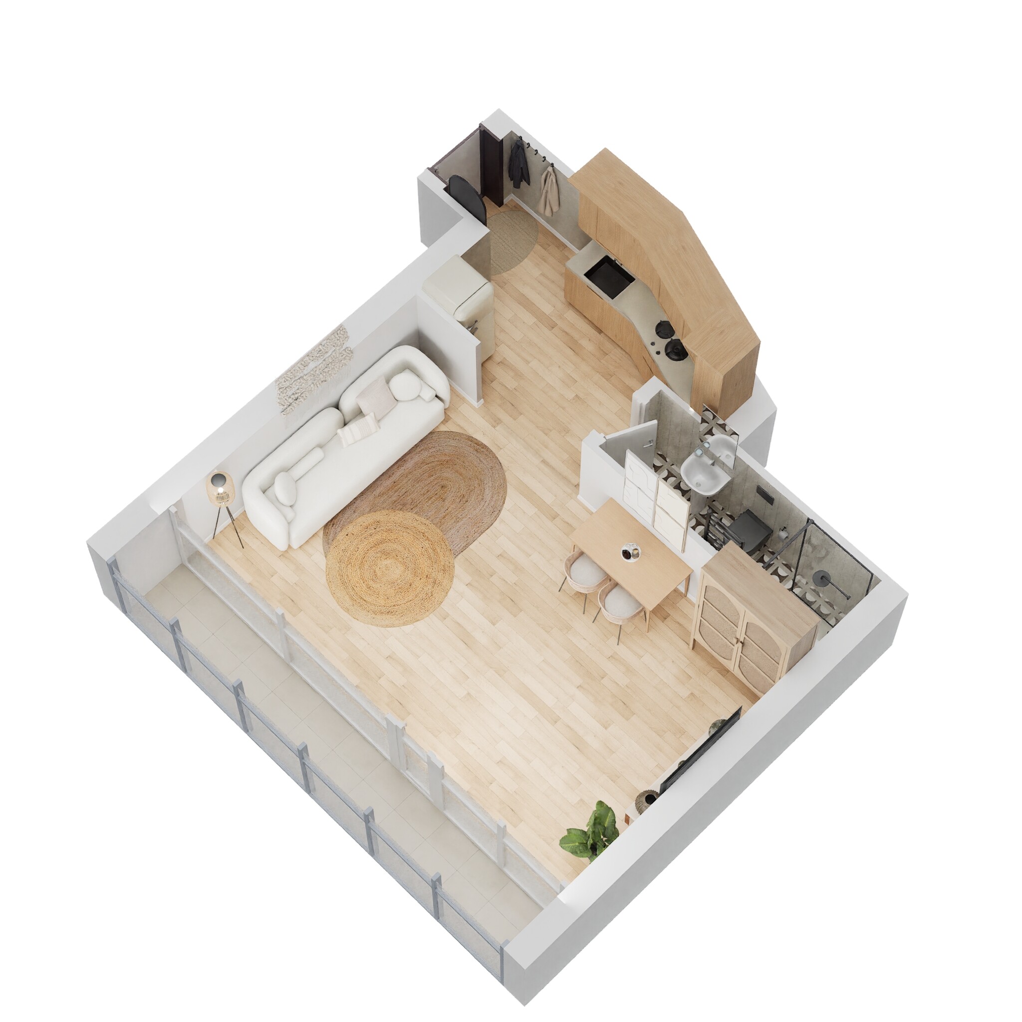 1 Bed 473 Sq. Ft. Apartment in Danube Bayz