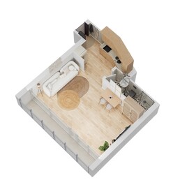 1 Bed 473 Sq. Ft. Apartment in Danube Bayz