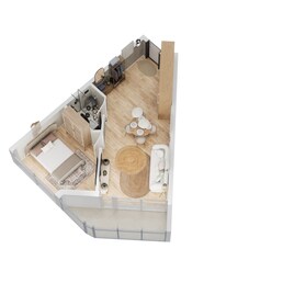 1 Bed 551 Sq. Ft. Apartment in Danube Bayz