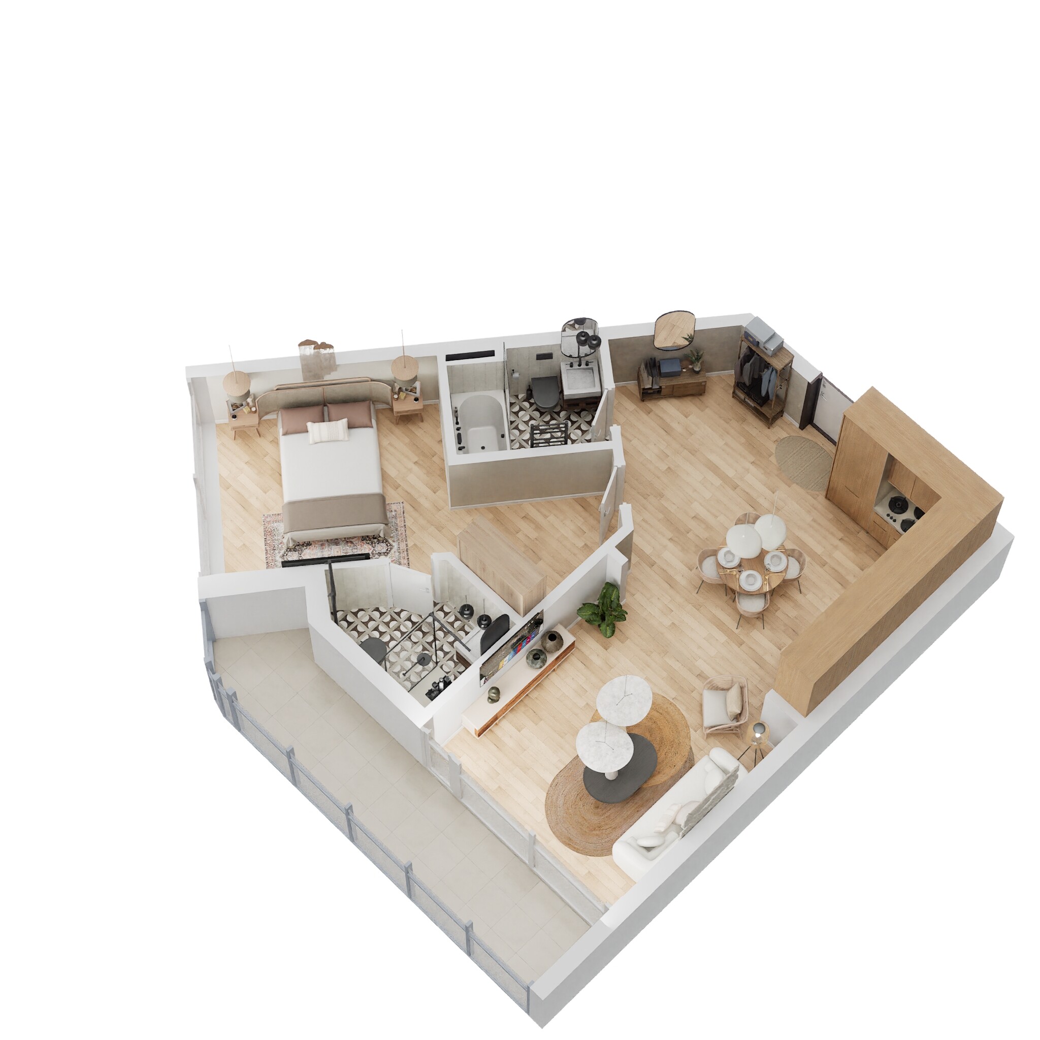 1 Bed 787 Sq. Ft. Apartment in Danube Bayz