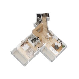 1 Bed 854 Sq. Ft. Apartment in Danube Bayz