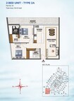 Danube Bayz 2 Beds Layout