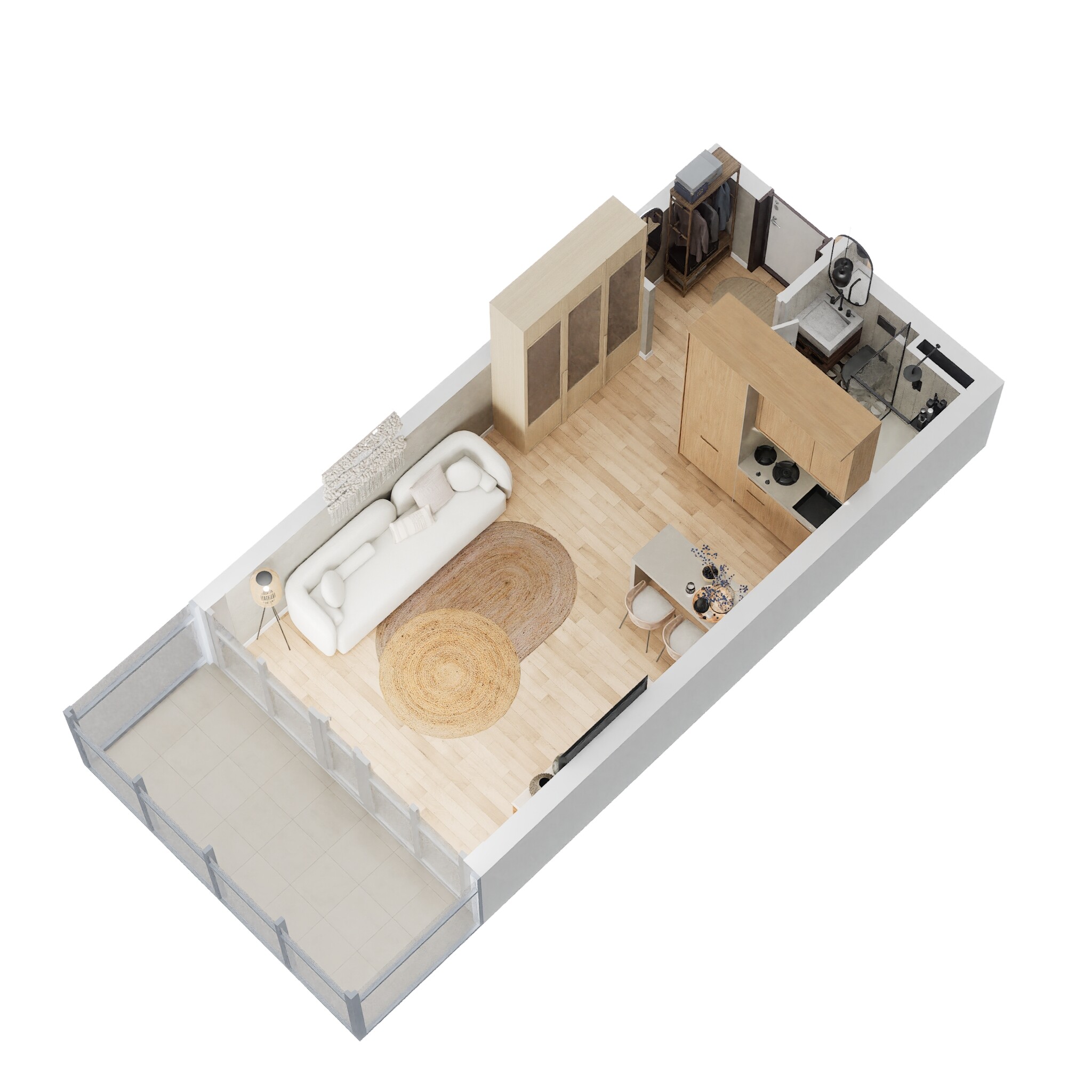 1 Bed 412 Sq. Ft. Apartment in Danube Bayz